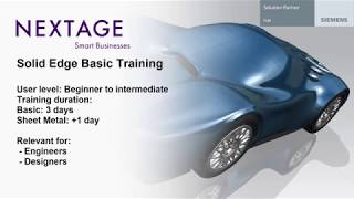 SE Solid Edge Basic Training - Course Summary - NEXTAGE