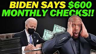 BIDEN’S $600 MONTHLY STIMULUS! $2000 4th Stimulus Check Update + $200 Social Security Update SSI