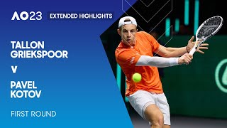 Tallon Griekspoor v Pavel Kotov Extended Highlights | Australian Open 2023 First Round