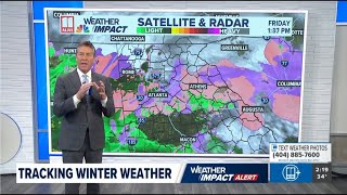 Tracking winter weather | Sleet, freezing rain moving in to Metro area this afternoon