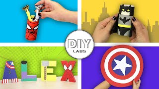 4 Marvel and DC Universe Superhero Crafts! | Fast-n-Easy | DIY Labs