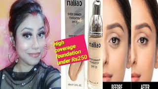 maliao High coverage sheer shimmer foundation under 250rupees