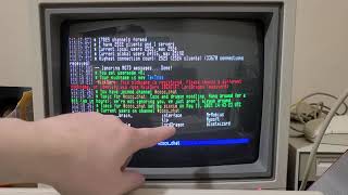 Watch Me Demo My New IRC Client on an 80s Retro Computer