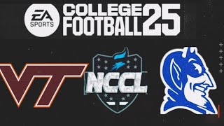 NCCL: Duke (2-6) Vs Virginia Tech (3-6) Week 10 CS3