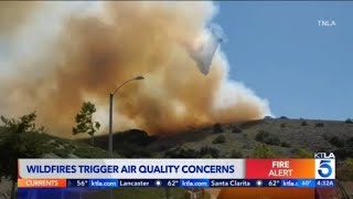 Wildfires trigger air quality concerns