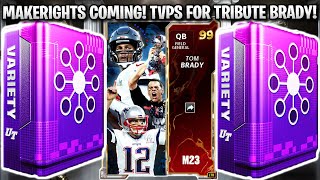 MAKERIGHTS COMING! HUGE TRAINING VARIETY PACK OPENING FOR 99 TRIBUTE BRADY | MADDEN 23 ULTIMATE TEAM