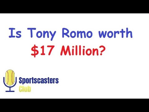 Is Tony Romo Worth $17 Million? #Sportscaster #NFL #Cowboys #CBS # ...