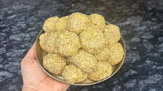 10- Minute Sesame Ladoo Recipe| 2 ingredients til k ladoo| Til Ladoo recipe| तिल के लड्डू रेसिपी