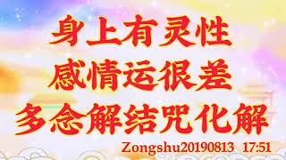 卢台长开示：身上有灵性，感情运很差，多念解结咒化解Zongshu20190813   17:51