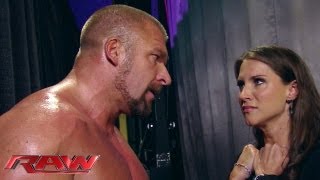 Stephanie begs Triple H not to hurt Mr. McMahon: Raw, June 10, 2013