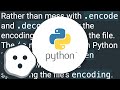 Unicode (UTF-8) reading and writing to files in Python