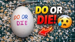Raw Egg Peeling Challenge #23 🥚 | DO OR DIE 😨🔥 #asmr #satisfying