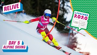 RELIVE - Alpine Skiing - Slalom Run 2 - Day 5 | Lausanne 2020