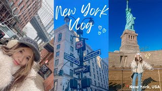 NEW YORK VLOG | travel diaries｡°✩ ~ statue of liberty, eating, shopping, exploring