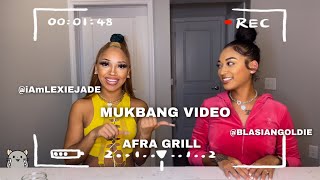 Afra-Grill MUKBANG with GOLDIE!