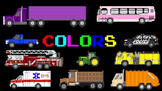 Vehicle Colors - Featuring Street Vehicles - The Kids' Picture Show (Fun & Educational)
