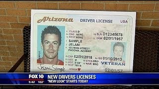 New look for Arizona driver's licenses starts today