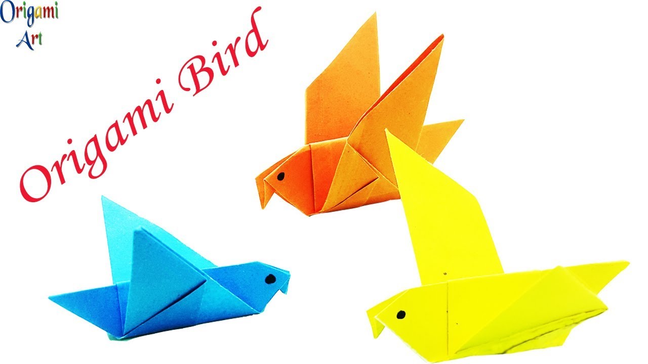 Origami Bird | How To Make A Paper Bird That Can Fly - Easy Instruction ...