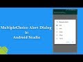 MultiChoice Alert Dialog in Android Studio - Part 4