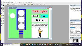 Visual Basic 6 tutorial simple definition with example project on Traffic Lights