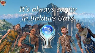 The gang gets the Baldurs Gate 3 Platinum trophy