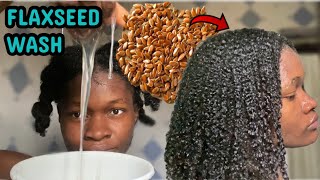 MY FLAXSEED GEL WASH ROUTINE for extreme hair growth | how to use flaxseed for hair growth