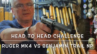 Head to head challenge Umarex Ruger Mark 4 vs Benjamin Trail NP Mark II budget shoot out!