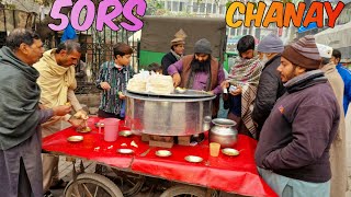 Hardworking 50 Years Old Man Selling Viral Video Collection | Cheapeat Breakfast Chana Cholay