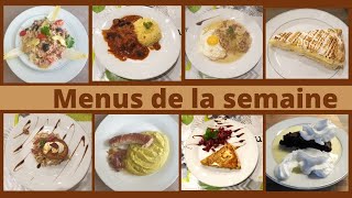 Menus de la semaine#25