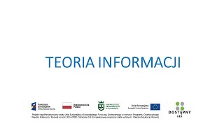 TEORIA INFORMACJI