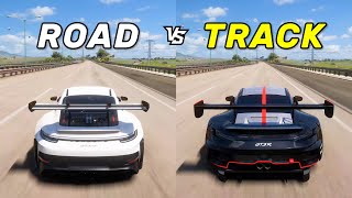 Forza Horizon 5 Speed Battle - 2023 Porsche 911 GT3 RS vs GT3 R (Which is faster?)