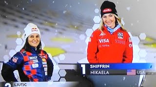 Mikaela Shiffrin  -  WINNER 100 Slalom - Sestriere - 23.02.2025 Sestriere Result list