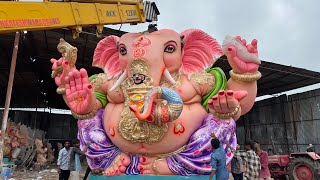 Hyderabad Big Ganesh Aagman 2024 | Biggest Ganesh idol Transporting For ganesh chaturthi 2024