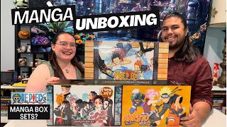 Big Manga Haul & Unboxing (One Piece, Naruto & Demon Slayer Manga Box Sets)