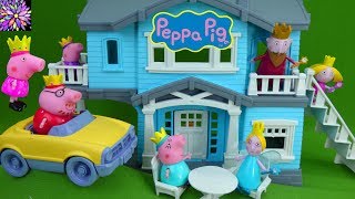 Princess Peppa Pig Royal Family Toys Ben & Holly's Little Kingdom Vacation Green Toys House Playset