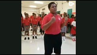 Students sing beautiful version of Andra Day's song, 'Rise Up'