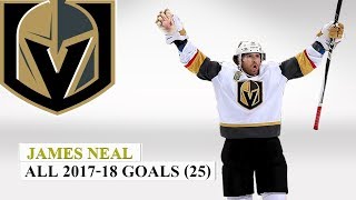 James Neal (#18) All 25 Goals of the 2017-18 NHL Season