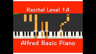 Alfred Basic Piano Recital 1A, P15, Fun Learning Piano Beginner, Online Piano Lessons, Video Course