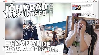 HDTanel REACTS! Jõhkrad Kukkumised ja Proovi Mitte Naerda Mängude versioon!