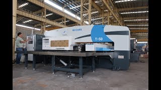 ACCURL CNC Hydraulic Turret Punch Press for 30 ton CNC Punching Press Machine with FANUC 31i-PB