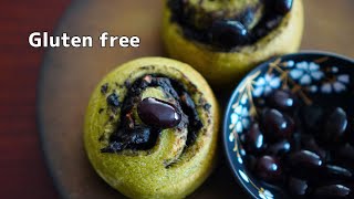 【Gluten free】 Black Bean Matcha Bread｜Komehyaku(100% rice flour)｜Osechi