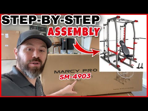 Marcy Pro Smith Cage Total Home Gym Weight Bench Set! Step by step guide