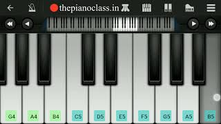 Nai Lagda Piano Tutorial | Notebook | Mobile Perfect Piano Tutorial by ThePianoClass