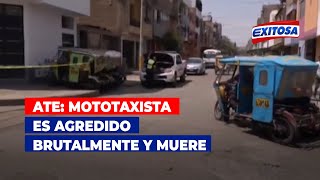 🔴🔵ATE: Mototaxista es agredido brutalmente y muere