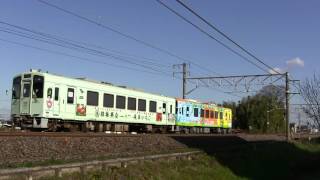 【初併結!!】樽見鉄道 ハイモ330-701+ 702試運転列車、東大垣～大垣を快走！【新車♪】