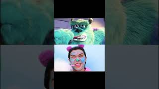 🔥Disney's Monsters At Work WITH ZERO BUDGET || Monsters Inc #lalalife #SHORTS