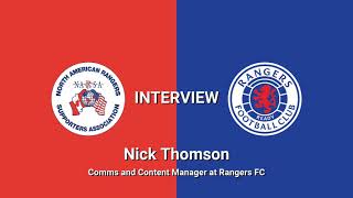 NARSA interview with Nick Thomson of Rangers FC Communications team