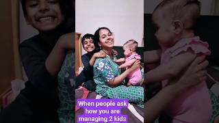 2 குழந்தைகளை எப்படி #trending #trendingshorts #baby #family #kids