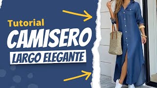 Camisero Largo y Elegante: Clase 1 – Patrón y Diseño