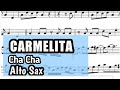 Carmelita Alto Sax Sheet Music Backing Track Play Along Partitura